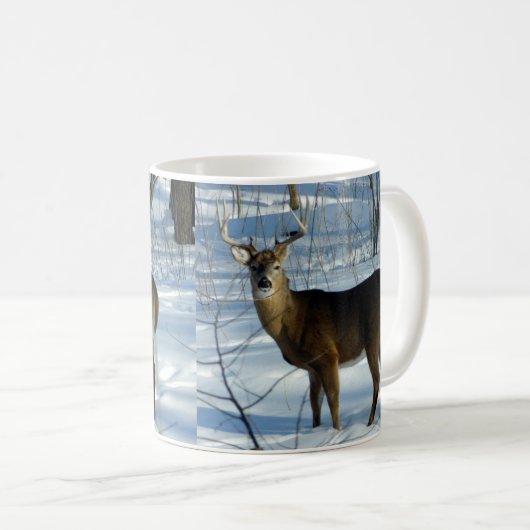 Whitetail Deer (Winter) Tasse (VorderseiteRechts)