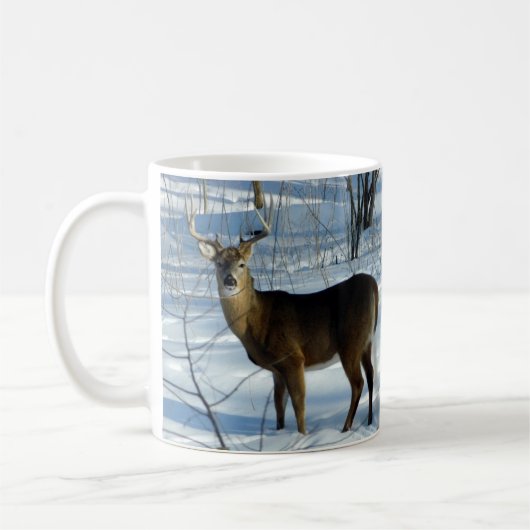 Whitetail Deer (Winter) Tasse (Links)