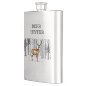 Whitetail Dei im Forest Hunter Flask Flachmann (Links)