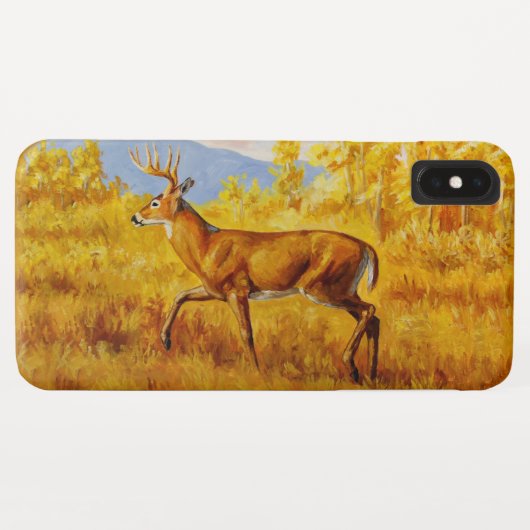 Whitetail Dei im Herbst Aspen Forest Case-Mate iPhone Hülle (Rückseite (Horizontal))