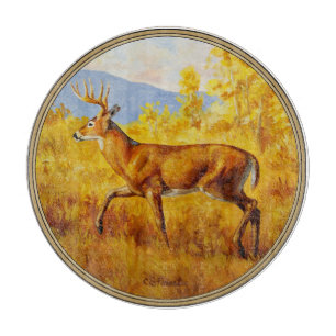 Whitetail Dei im Herbst Aspen Forest Schneidebrett