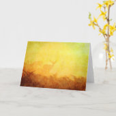 Whitetail Dez. Abend Wildlife Watercolor Karte (Gelbe Blume)