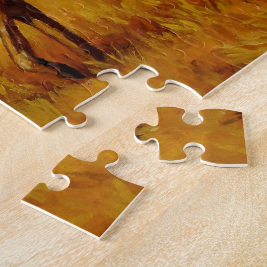 Whitetail Dez im Herbst Aspen Forest Puzzle (Seite)