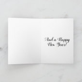 Whitetail Dez im Winter Snow Wildlife Weihnachten Karte (Innenseite)