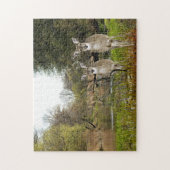 Whitetail Dez in Forest Collage Art Puzzle (Vertikal)