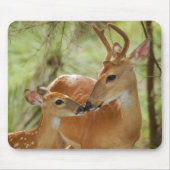 Whitetail-Dollar-und Kitz-Abbinden Mousepad (Vorne)