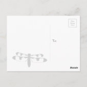 Whitetail Dragonfly Postcard Postkarte (Rückseite)