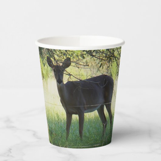 Whitetail Hirsch Papiertasse - Schöner Zufall Pappbecher (Links)