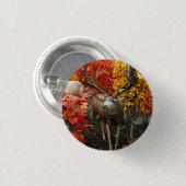 Whitetail im Herbst Button (Vorne & Hinten)