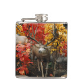 Whitetail im Herbst Flachmann (Vorderseite)