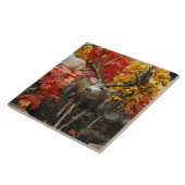 Whitetail im Herbst Fliese (Seite)