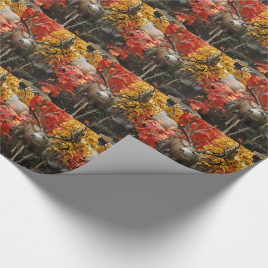 Whitetail im Herbst Geschenkpapier (Ecke)