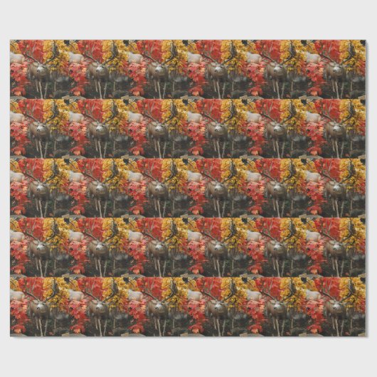 Whitetail im Herbst Geschenkpapier (Flach)