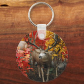 Whitetail im Herbst Schlüsselanhänger (Vorderseite)