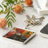 Whitetail im Herbst Schlüsselanhänger (Seite)