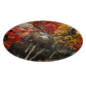 Whitetail im Herbst Schneidebrett (Ecke)