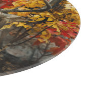 Whitetail im Herbst Schneidebrett (Ecke)