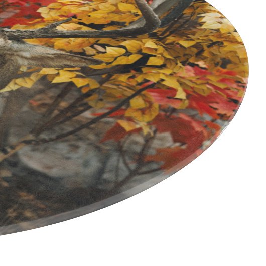 Whitetail im Herbst Schneidebrett (Ecke)