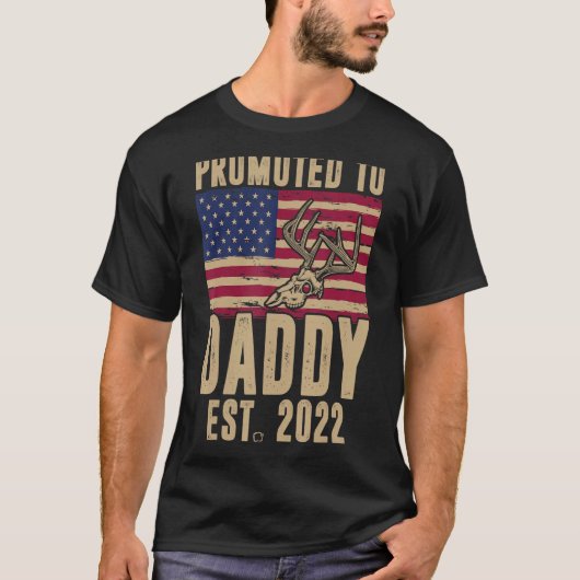 Whitetail-Jagd für Daddy 2022 Camouflagge T-Shirt (Vorderseite)