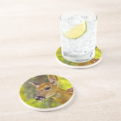 Whitetail Reh in Whitefish, Montana, USA Untersetzer (Seite)