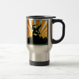 Whitetail-Rotwild-Dollar-Jagd-Reise-Tasse Reisebecher