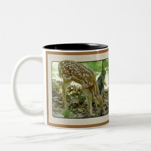 Whitetail-Rotwild - Kitz-Tasse 2 Zweifarbige Tasse (Links)