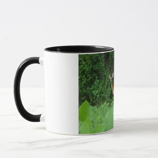 Whitetail-Rotwild zwei tonten Kaffee-Tasse Tasse (Links)