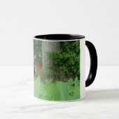 Whitetail-Rotwild zwei tonten Kaffee-Tasse Tasse (VorderseiteRechts)