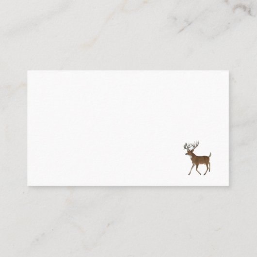 Whitetail Trophy Deer Visitenkarte (Rückseite)