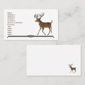 Whitetail Trophy Deer Visitenkarte (Vorne/Hinten)