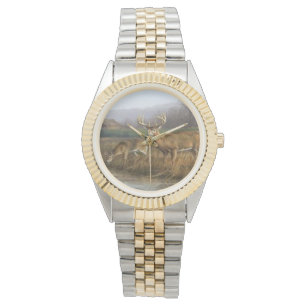 Whitetailed Rotwild 2 tonten Armbanduhr