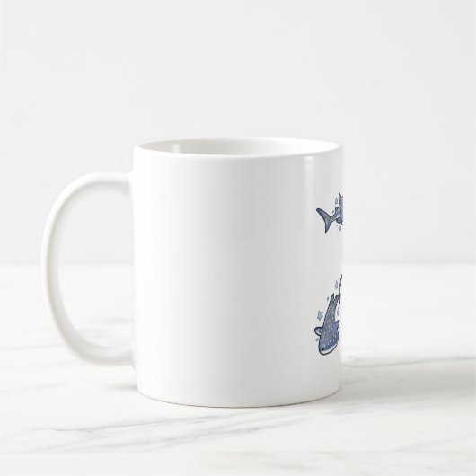 Whitetin Hai � Süße Tier Art Kaffeetasse (Links)