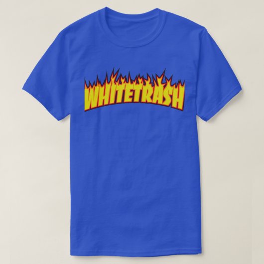 Whitetrash Skateboarding Spaß Amp Thrasher witzig T-Shirt (Design vorne)