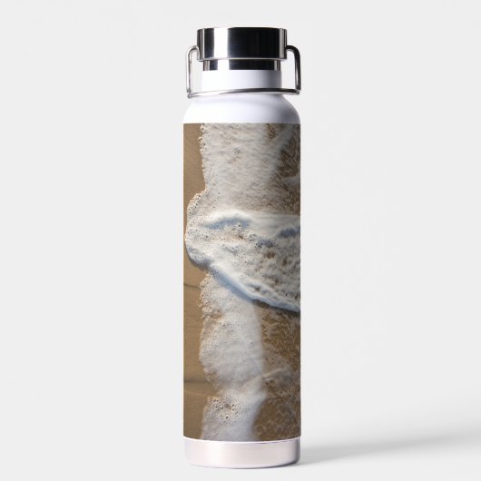 Whitewash am Strand Trinkflasche (Rückseite)