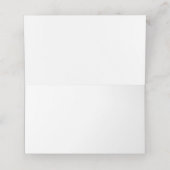 Whitewash Bauernhof Minimalistische Platzkarte (Innenseite Aufgefaltet)