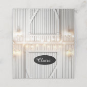 Whitewash Farmhouse Lights Table Platzkarte (Außenseite Aufgefaltet)