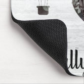 WHITEWASH RUSTIC HET AIR BALLOON KUNSTBAR MOUSEPAD (Ecke)