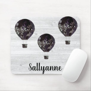 WHITEWASH RUSTIC HET AIR BALLOON KUNSTBAR MOUSEPAD