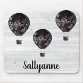 WHITEWASH RUSTIC HET AIR BALLOON KUNSTBAR MOUSEPAD (Vorne)