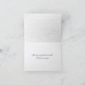 Whitewash Wood Wedding Vielen Dank Dankeskarte (Innenseite)