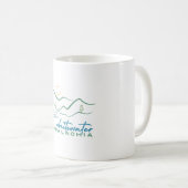 Whitewater Appalachia Watercolor Text Kaffeetasse (VorderseiteRechts)