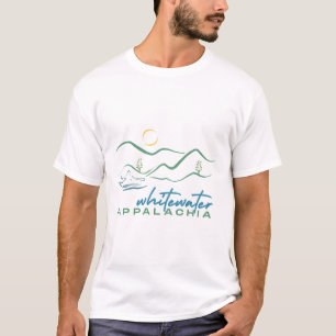 Whitewater Appalachia Watercolor Text T-Shirt