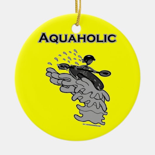 Whitewater Aquaholic Silhouette Shirts & Dingen Keramikornament (Vorne)