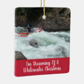 Whitewater Christmas Your Own Foto Keramikornament (Rechts)