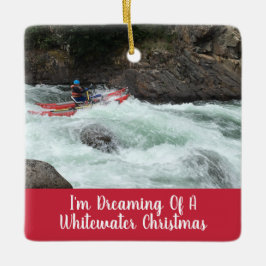 Whitewater Christmas Your Own Foto Keramikornament