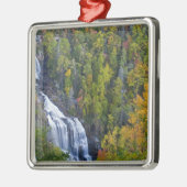 Whitewater Falls in Nantahala National Silbernes Ornament (Links)