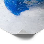 Whitewater Kayak Foto Poster (Ecke)