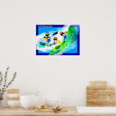 Whitewater Kayak Poster (Küche)