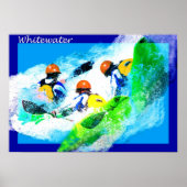 Whitewater Kayak Poster (Vorne)