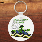 Whitewater Kayak Roll Schlüsselanhänger (Vorderseite)